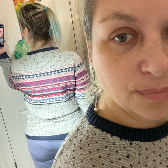 HYMN SWEATER M MEDIUM COLORFUL GRAY - Picture 2 of 13